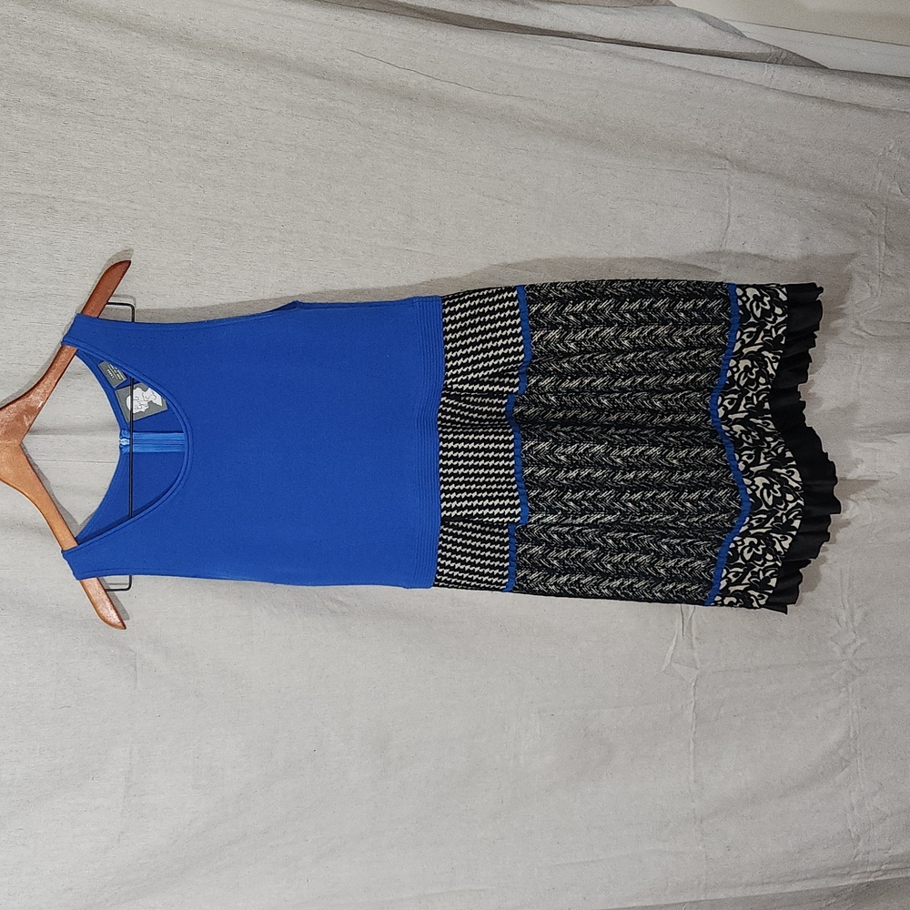 Girls from Savoy for Anthropologie mixed materials dress